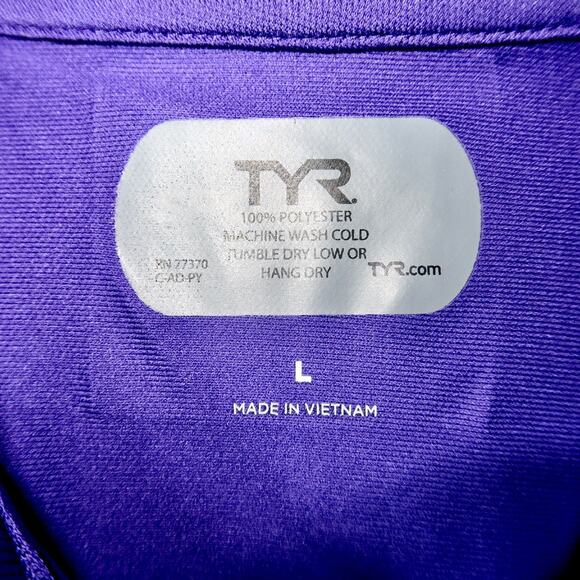 Tyr Men's Tech Polo ALLIANCE Ext. Large Purple - Picture 4 of 5